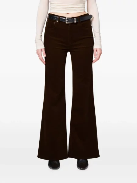 Pantaloni Citizens Of Humanity de catifea cord evazate verde