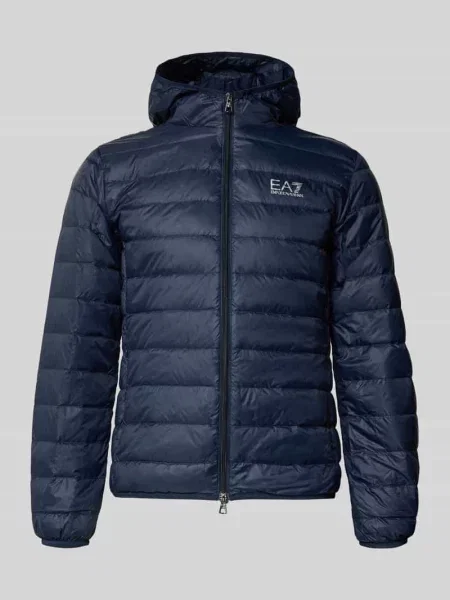 Emporio Armani Kurtki Mężczyzna Niebieski M Niebieska Kurtka Jesień/Zima Mężczyźni Emporio Armani Ea7 granatowa