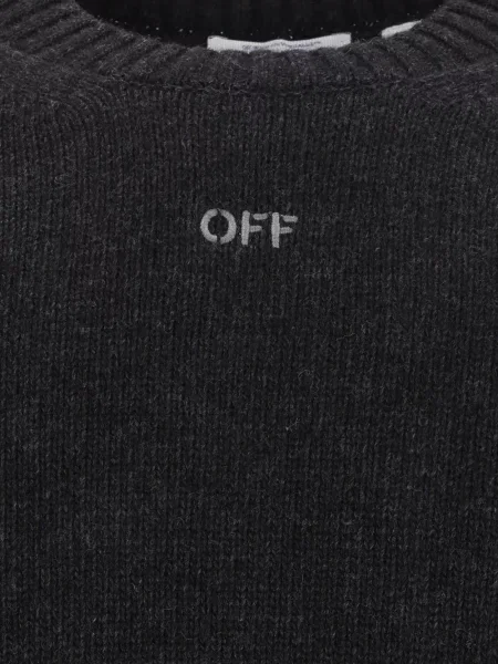 Pulover Off-white alb