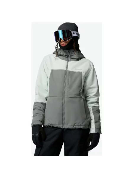 Kurtka z kapturem Columbia Alpine Echo Insulated szaro XS biały