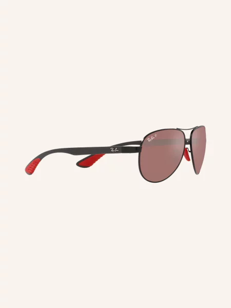 Ray-Ban Sluneční Brýle černá/ fialová polarizovaná černé