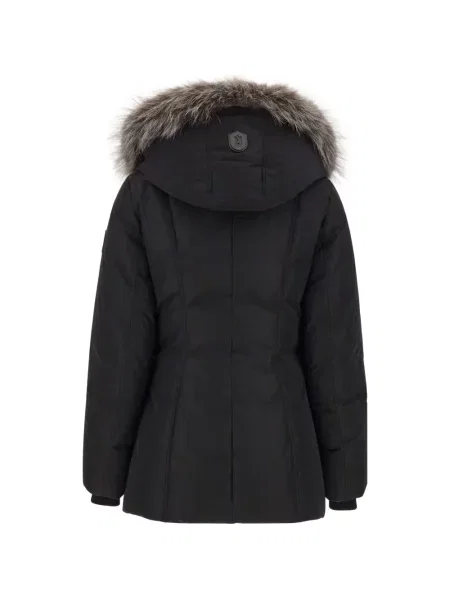 Palton de blană Mackage cu blană negru