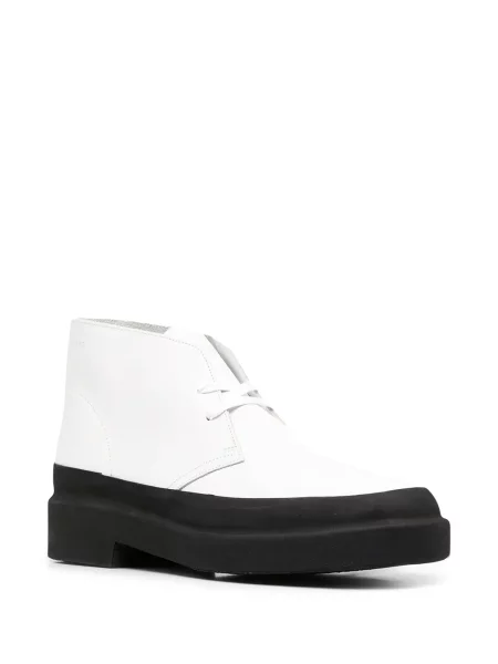 Cizme scurte Clarks Originals alb