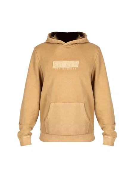 Bluza z kapturem Guess z kapturem beżowa