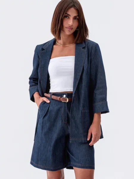 Піджаки Dressa бавовна/поліестер/еластан синій