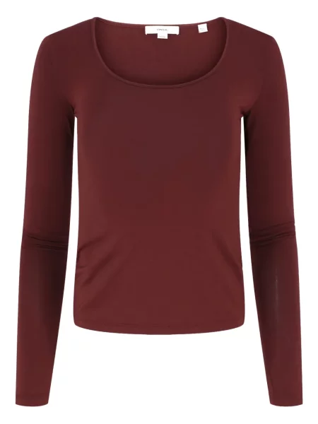 Tricou Vince cu decolteu în U lung roșu