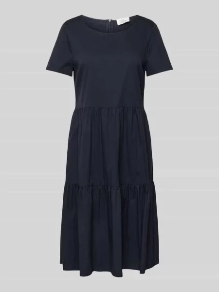 Sukienka o długości do kolan z efektem stopniowania Vera Mont granatowa