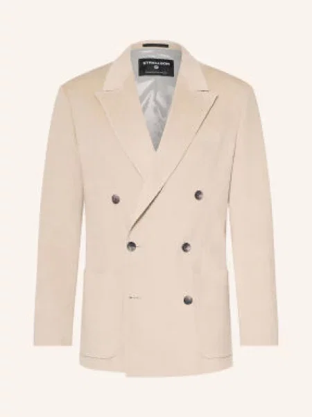 Strellson Oblekové Sako Ashton Slim Fit Z Manšestru natural