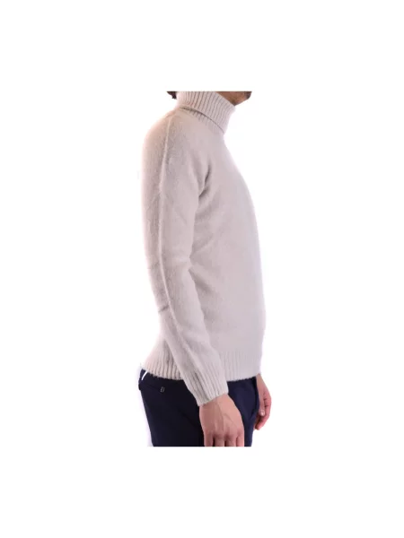 Sweter z golfem Tagliatore wełniany do golfa biały