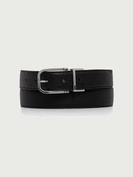 Paul Smith curea reversibilă pentru bărbați din piele negru