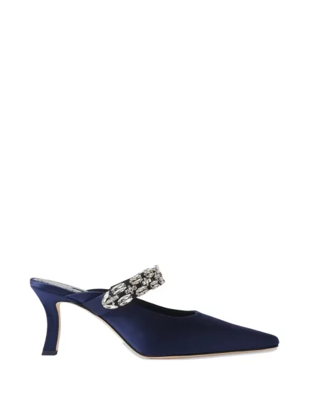 Papuci tip mules Manolo Blahnik albastru