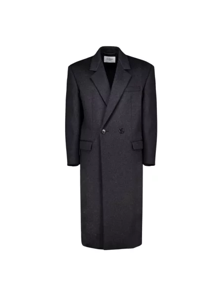 Płaszcz Saint Laurent wełniany szary