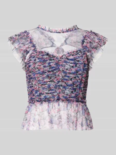 T-shirt z półprzezroczystego materiału Lipsy