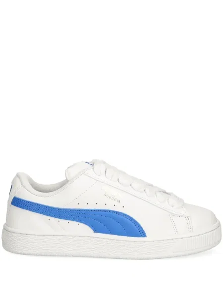 Sneakerși Puma Suede din piele de căprioară alb