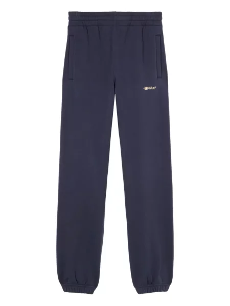 Pantaloni Off-white cu imagine alb