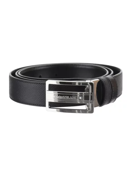 Pasek Montblanc skórzany czarny
