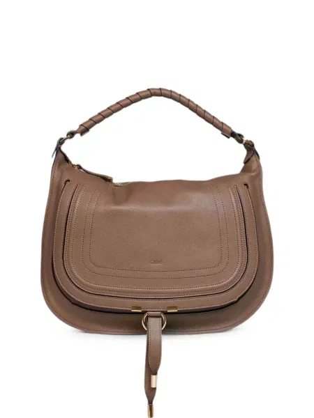 Geantă Chloé din piele maro