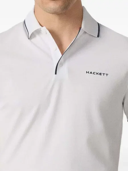 Scurt tricou polo Hackett London alb