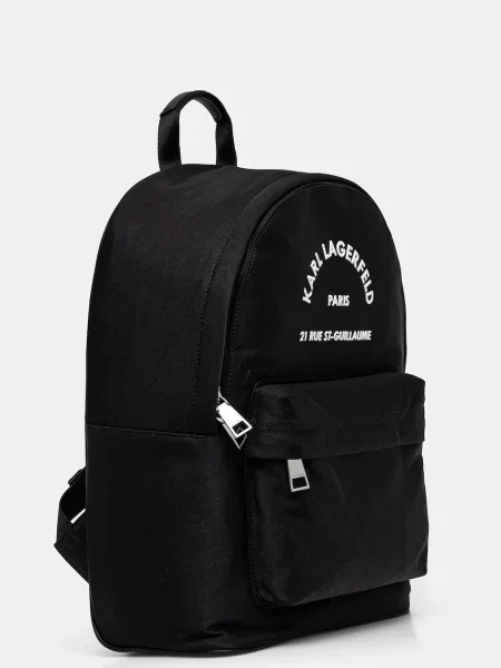 Большой рюкзак Karl Lagerfeld с аппликацией черный