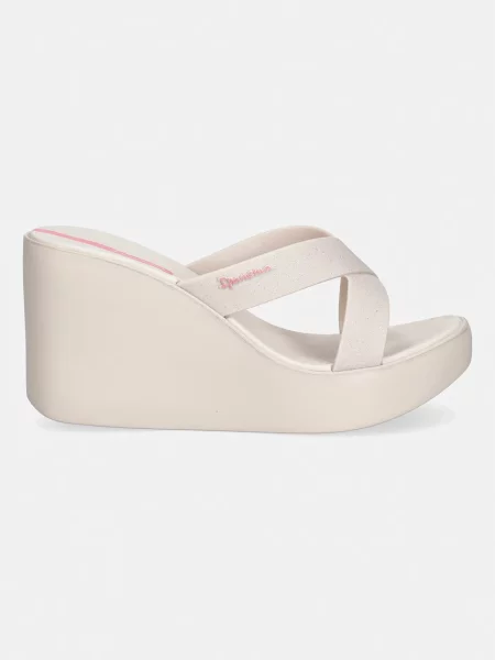 Női papucsok Ipanema High Fashion II Slide beige/glitter/pink. Méret: 38 EU bézs