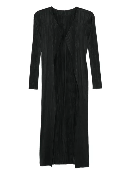 Palton Pleats Please Issey Miyake plisat negru