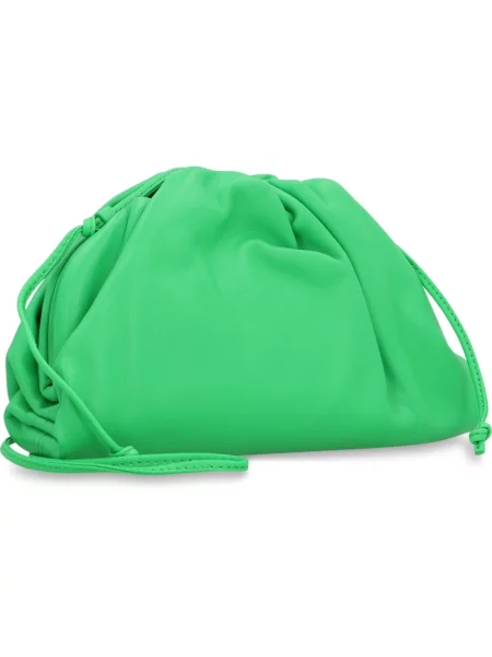 Torebka Bottega Veneta skórzana zielona