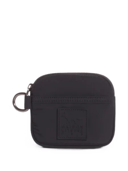 Geantă Maison Kitsune cu autograf negru