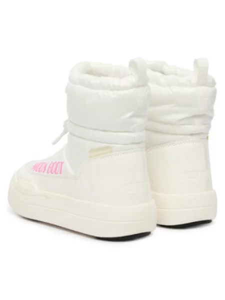 Čizme za snijeg Moon Boot Mb Jr Park Tube Mid Glitter Wp bijela