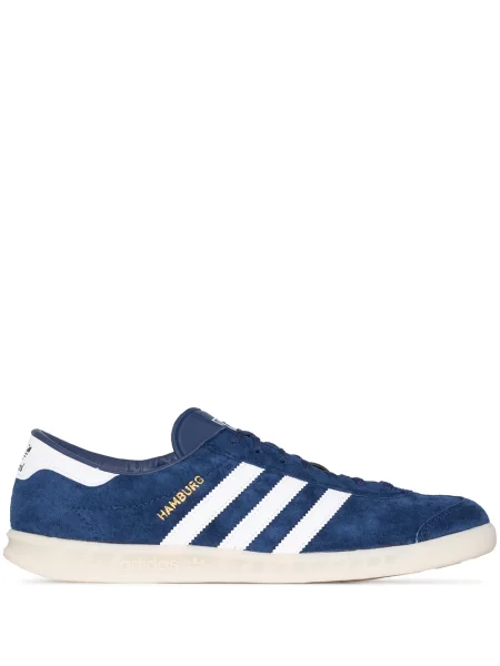 Sneakerși Adidas Hamburg cu șireturi din dantelă albastru