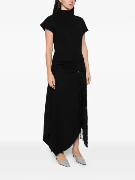 Rochie maxi Staud cu paiete negru