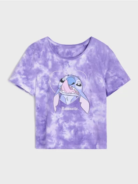 Sinsay tričko se vzorem tie-dye Stitch vícebarevná