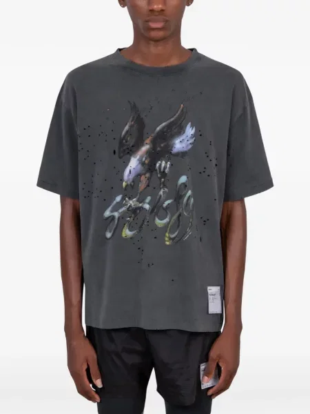 Tricou Satisfy zdrențuiți negru