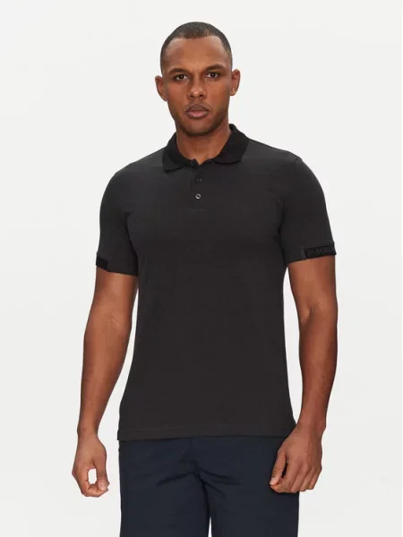 Polo majica Emporio Armani Underwear črna