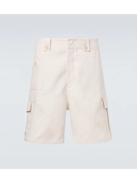 Pantaloni scurți cargo Brunello Cucinelli de in alb