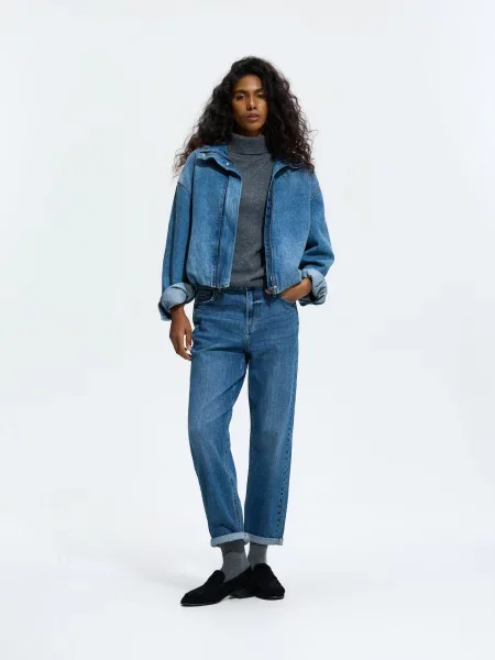 Reserved Джинси relaxed slim синій