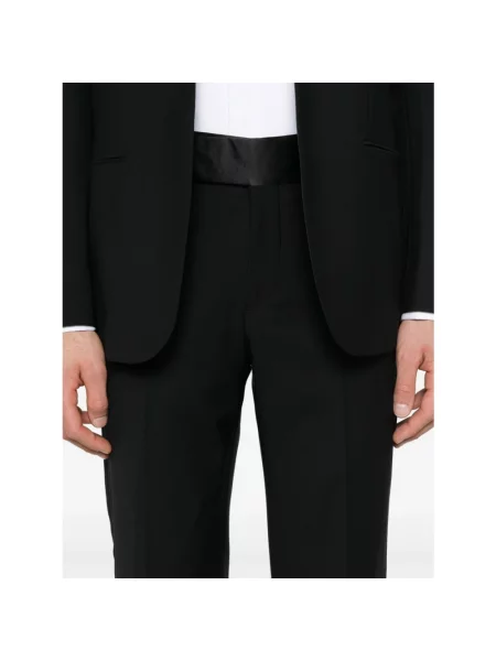 Garnitur Giorgio Armani wełniany czarny