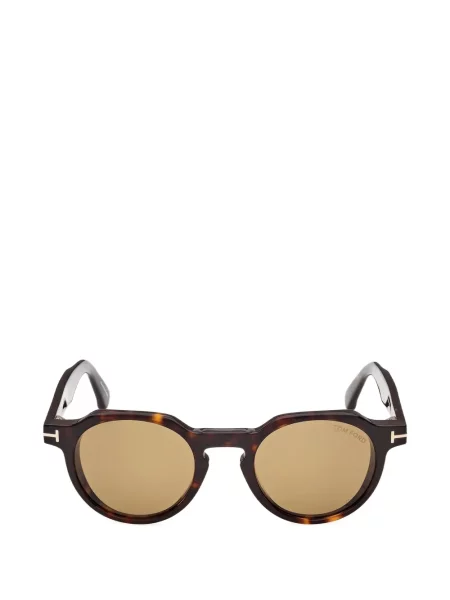 Ochelari de soare Tom Ford Eyewear cu imprimeu geometric maro