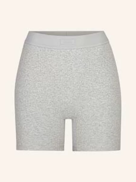 Skims Pohodlné Domácí Šortky Cotton Rib světle šedá