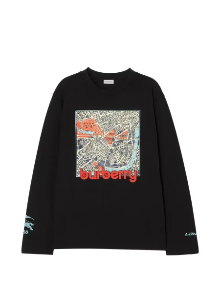Lung tricou Burberry negru