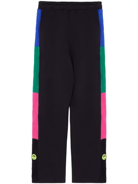 Prugaste hlače Barrow crna