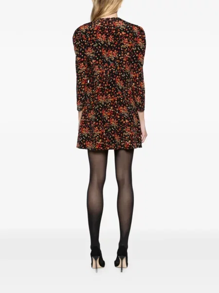 Μεταξωτή φόρεμα Gucci μαύρο