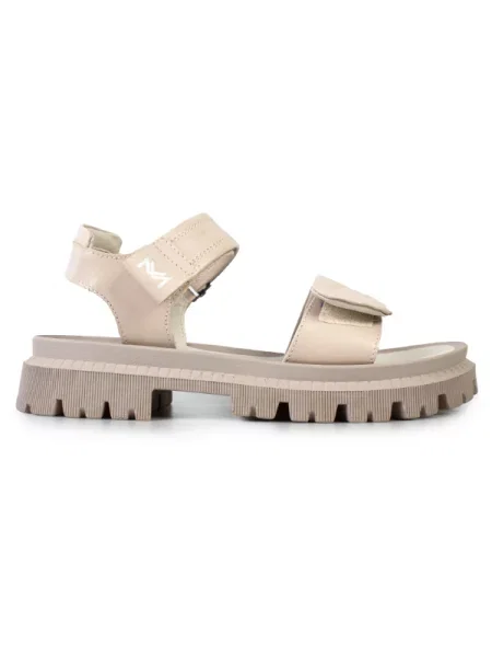 Кожаные босоножки Modamilano бежевые