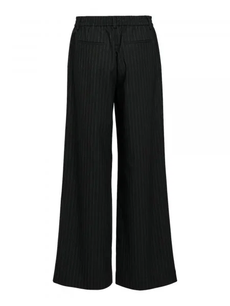 OBJECT Pantaloni cutați OBJLISA negru alb