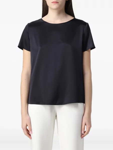 Top Giorgio Armani din satin negru
