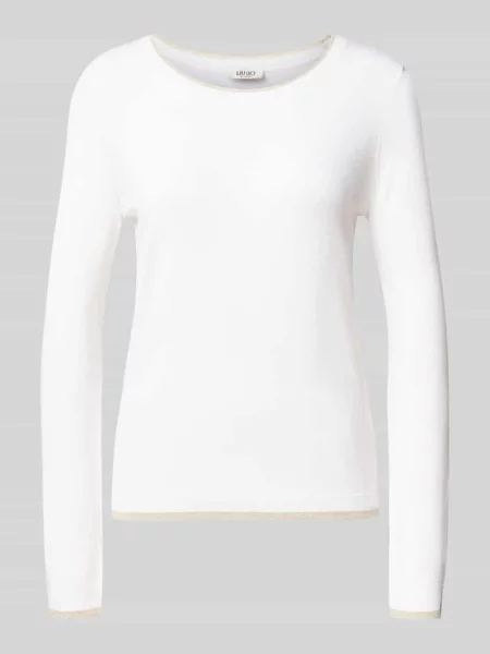 Sweter z mieszanki model Maglia Chiusa' Liu Jo White biały