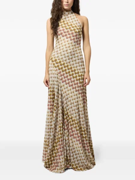 Рокля Missoni с халтер деколте