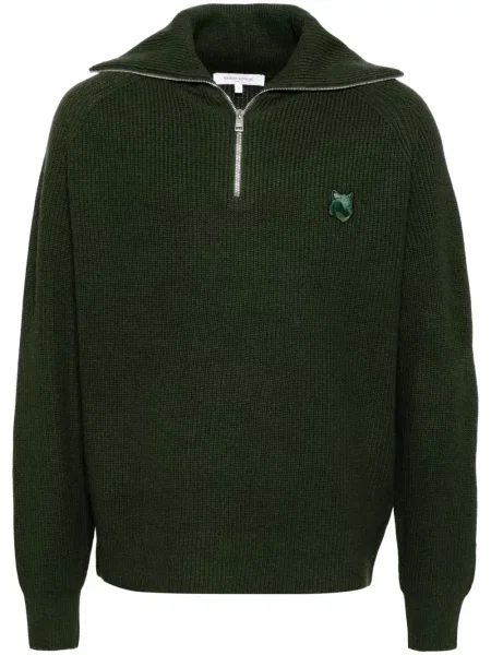Pulover Maison Kitsune verde