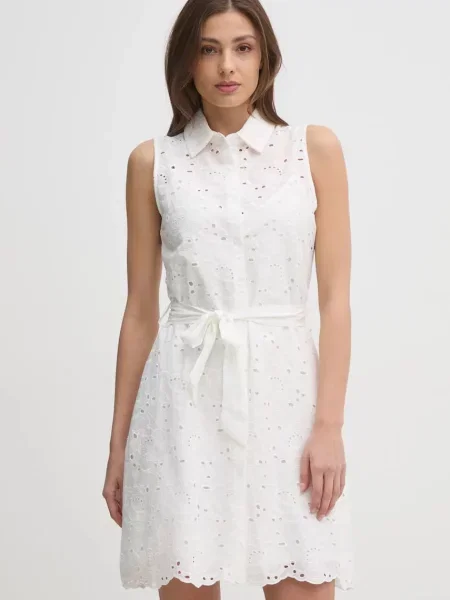 Gaudi rochie din mini evazati alb