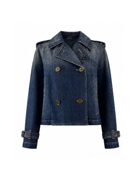 Kurtka jeansowa Burberry niebieska