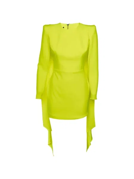 Rochie Alex Perry din crep galben